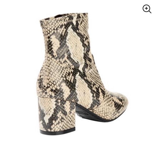 Snake Skin Sock Booties new w/p tags sz 11 - Picture 5 of 10